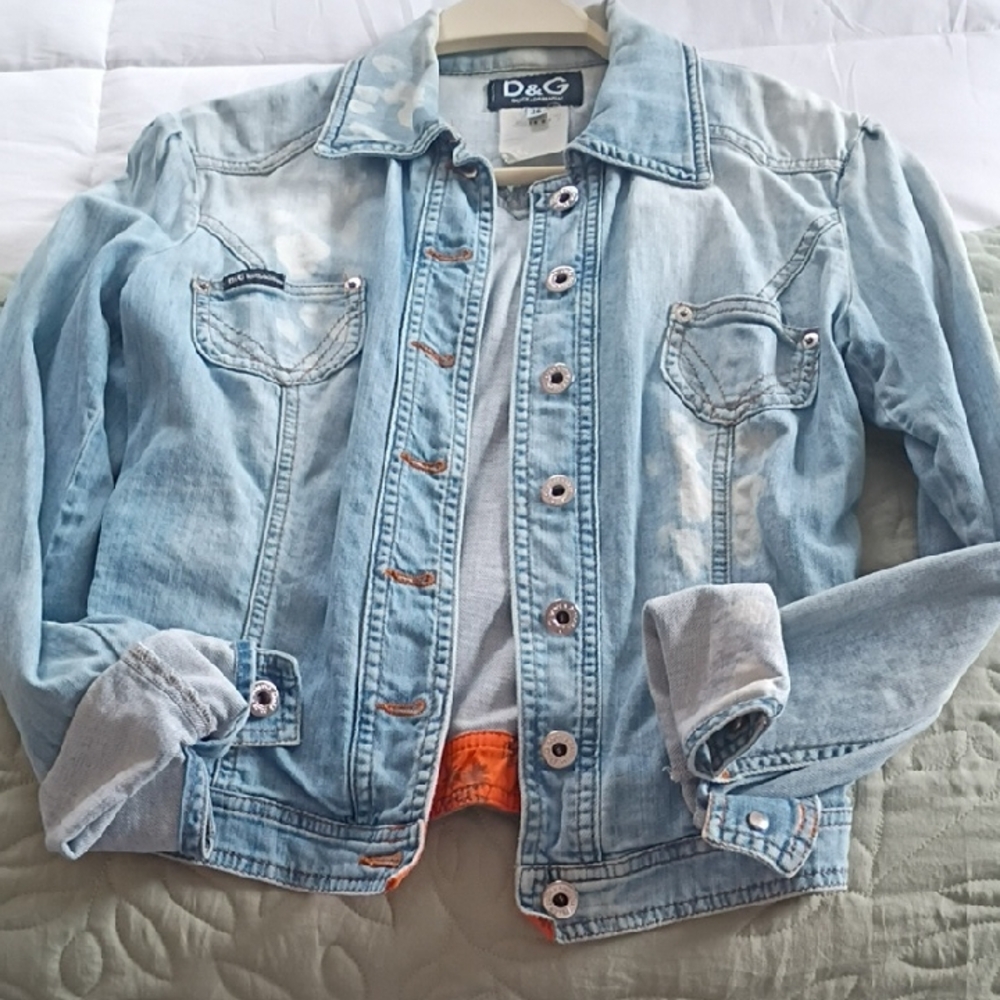 D&G Faded Blue Denim Jacket